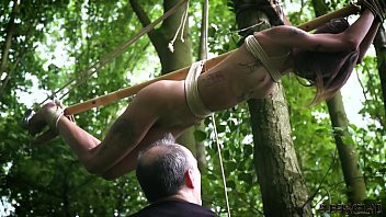 Play Humiliation for tied up teen hungry for cock