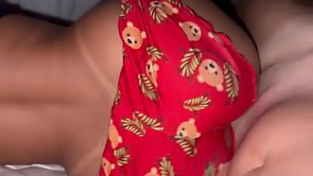Play Cock-hungry wife goes to bed with short shorts to tease her husband