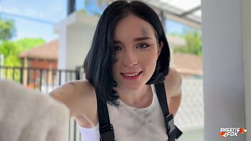 Play Beauty Auto-Mechanic Deepthroat, Rough Fucks and Gets Facial POV