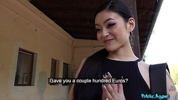 Play Public Agent - Sexy Asian Japanese babe Rae Lil Black has wet pussy creampie in public train station