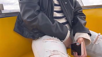 Play Public lesbian sex in amusement park (real)