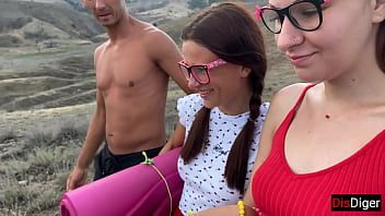 Play Guys picked up two girls in the mountains and fucked them there