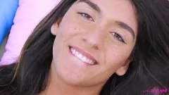 Play Brunette Teen Lesbian Model Aubry Babcock's Steamy Photoshoot