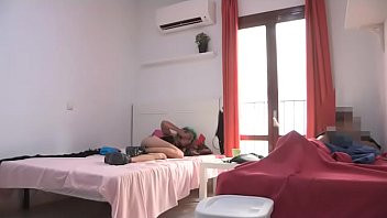 Play Alternative punk girl sets a hidden camera up and FUCKS HER 2 ROOMMATES!!