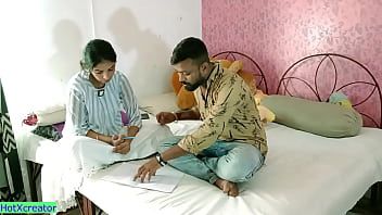 Play Indian beautiful university girl hot sex with young sir! I need good mark sir!