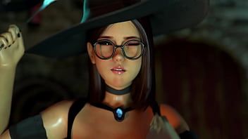 Play Horny Witch want Big Dickgirl's Cock - 3D Animated Futa on Female