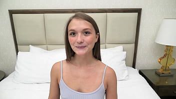 Play Petite 18 yr cutie sucks cock and tosses salad