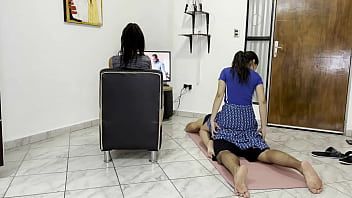 Play My Beautiful Gives Me a Massage Next to my Distracted Girlfriend