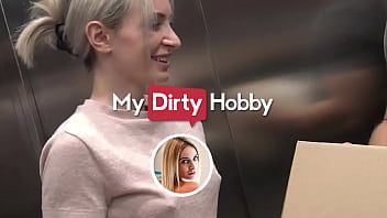 Play MyDirtyHobby - Courier fucks his blonde beautiful customer