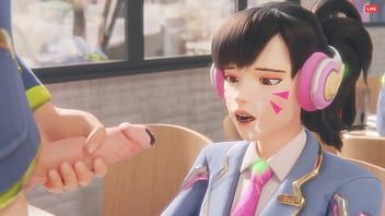 Play Sweet DVa from Overwatch Pounded by Big Dick